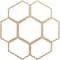 Ekena Millwork Florin Wood Fretwork Pierced Ceiling Medallion, Alder, 30"OD x 12 3/4"ID x 1/4"T CMWP30X30X0250FOAL - alternate 1